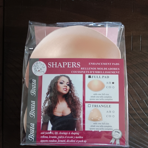 Cream Shapewear Enhancement Pads Intimates - Picture 1 of 4